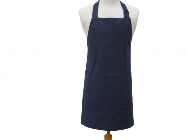 Men's or Unisex Solid Color Apron front view tied in back