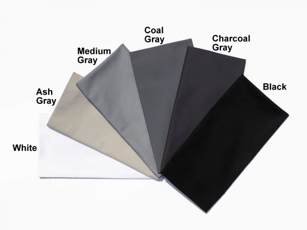 Solid Black & Gray Cloth Napkins Color Options Solid Black & Gray Cloth Napkins Color Options