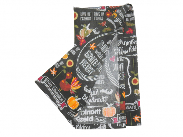 Happy Thanksgiving Tea Towels reverse side