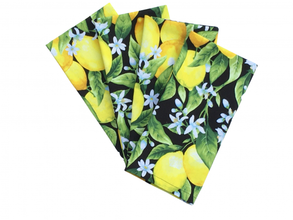 Lemons Themed Cloth Napkins