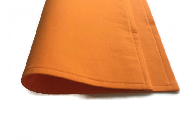 Solid Orange or Yellow Cloth Placemats reverse side Solid Orange or Yellow Cloth Placemats reverse side