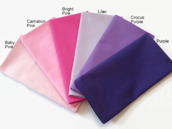 Pink and Purple Cotton Napkins Color Options