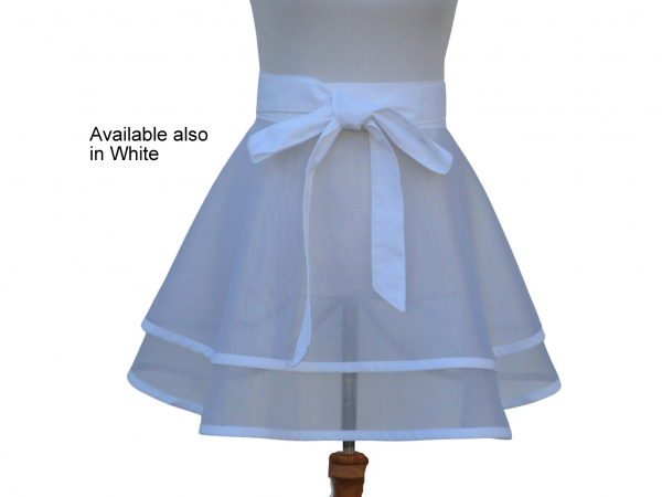 Sheer White Half Apron version