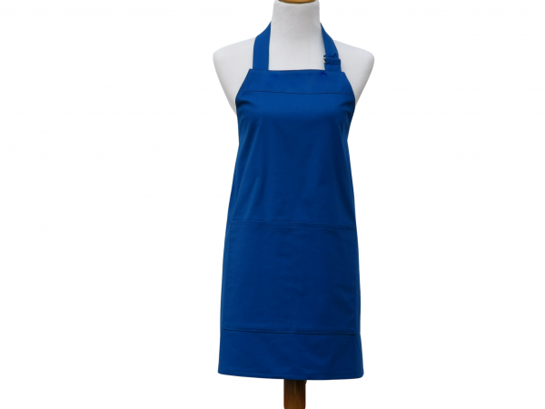 Women's or Unisex Solid Color Apron front view tied in back
