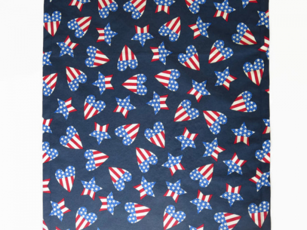 Red, White & Blue Cloth Table Runner fabric print