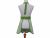 Green & White Gingham Apron front view tied in front