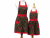 Mother Daughter Matching Cherries Apron Set front view tied in back