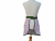 Pink & Green Floral Half Apron back view tied in front