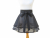 Sheer Black Half Apron with Full Circle Skirt front view tied in front