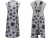 Women's Gray & Black Sunflower Japanese Style Apron front & back views