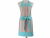 Women's Pink & Blue Striped Apron with Large Pockets