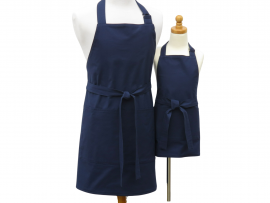 Adult & Child Matching Solid Color Aprons front view