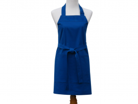 Women's or Unisex Solid Color Apron front view tied in front