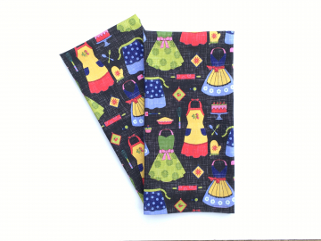 Novelty Baking Themed Tea Towels, Set of 2