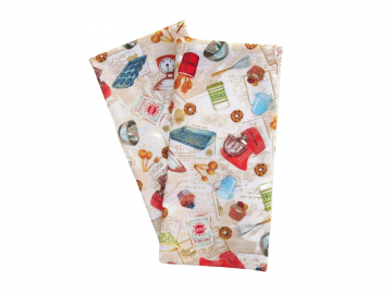 Novelty Cooking Themed Cotton Tea Towels, Set of 2