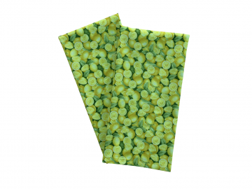 Green & Yellow Lemons Cotton Tea Towels, Set of 2
